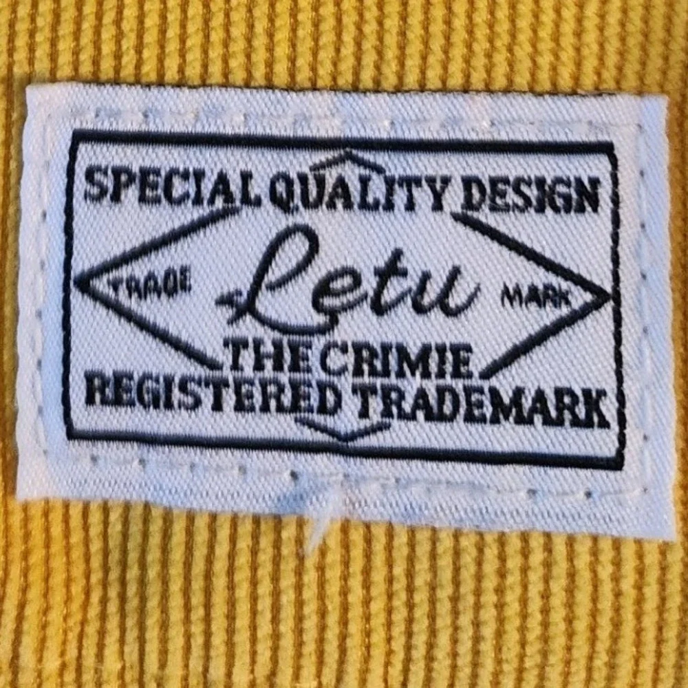 Letu The Crimie Yellow Corduroy Mini Tote Bag Crossbody Handbag
